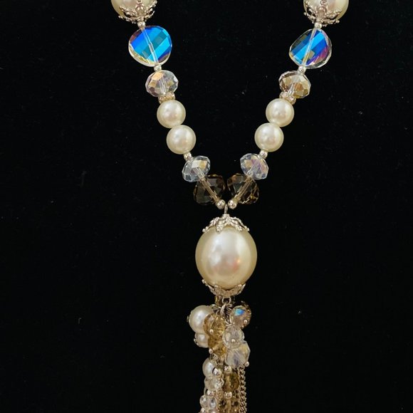 💖 Large fashion Bobble Pearls Necklace and Matching Earrings /NS62 - Picture 3 of 5